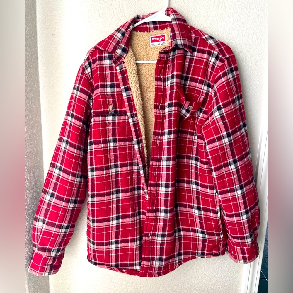 Wrangler Premium Quality Sherpa Jacket Plaid Fall Women’s